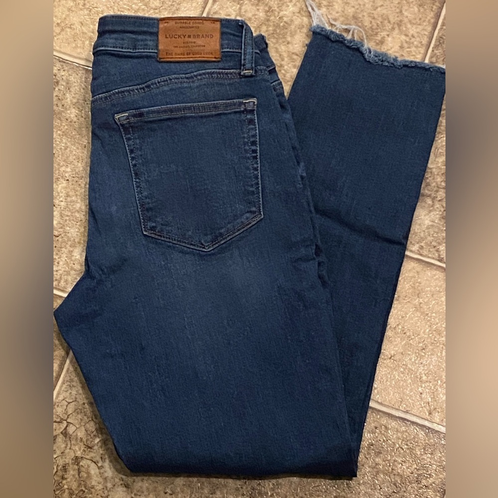 Lucky Brand Ankle Cheville Jeans with Frayed Hems